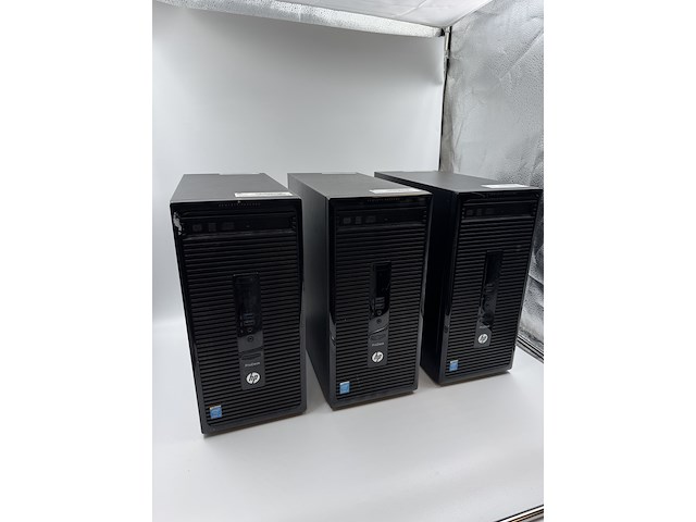 6x hp prodesk desktops - 1x werkend win 11 + 5x voor opbouw, zwart, 2015-2019 - afbeelding 9 van  13