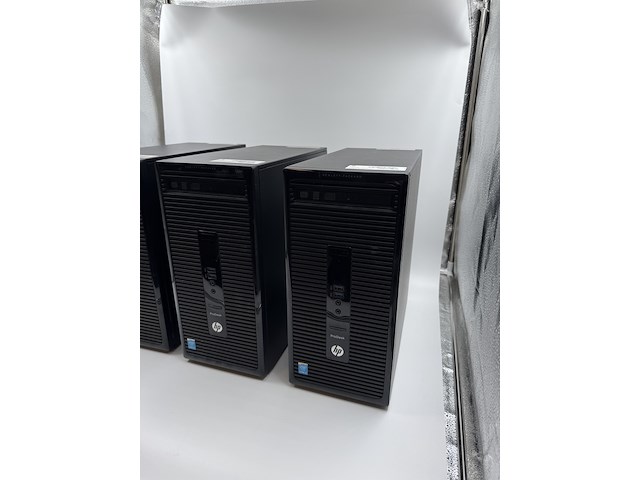 6x hp prodesk desktops - 1x werkend win 11 + 5x voor opbouw, zwart, 2015-2019 - afbeelding 12 van  13
