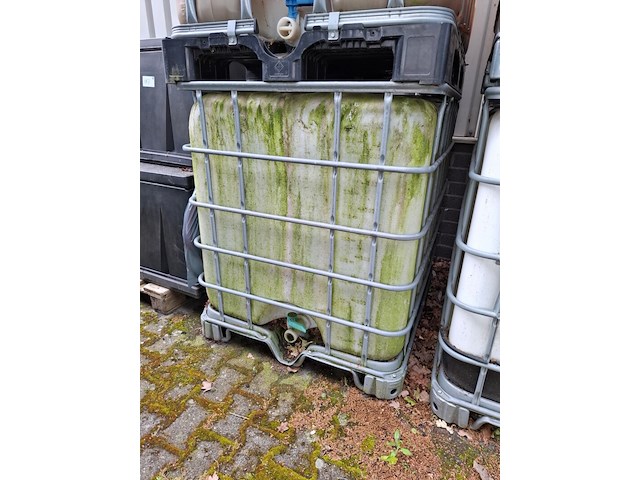 6x ibc container deels met inhoud - afbeelding 3 van  12