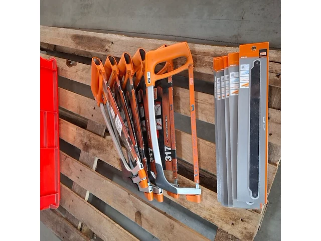 6x ijzerzaag met 6x extra blad bahco, 317 - afbeelding 1 van  4