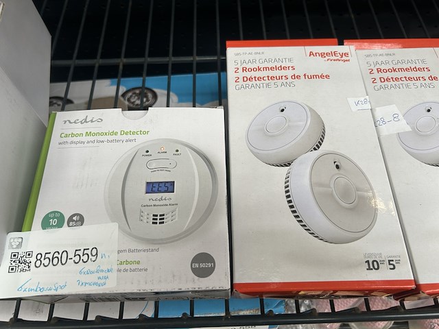 6x inbouwspot, 6x rookmelder, 1 monoxidemelder w.o. nedis, angeleye - afbeelding 2 van  6