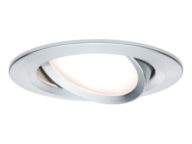 6x inbouwspots aluminium 6w paulmann, nova, alu gedraaid - afbeelding 2 van  4