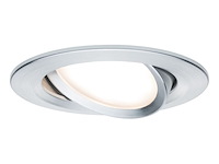 6x inbouwspots aluminium 6w paulmann, nova, alu gedraaid - afbeelding 2 van  4