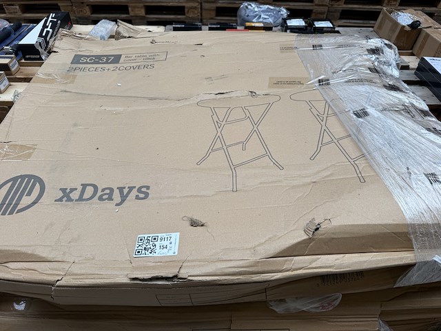 6x inklapbare statafel met cover, xdays - afbeelding 2 van  4