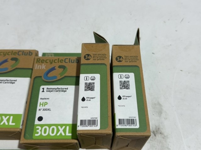 6x inktcartridge, recycleclub, hp 300 xl, zwart, 21ml - afbeelding 3 van  3