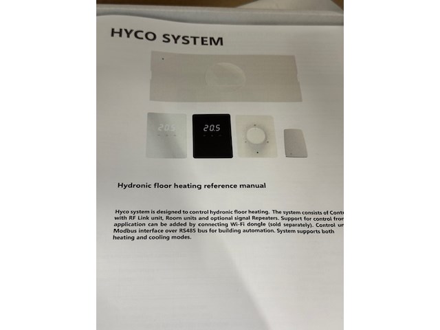 6x kamerthermostaat, 2x zonebalk en 4x wifi module hyco, 04-00083 - afbeelding 2 van  11