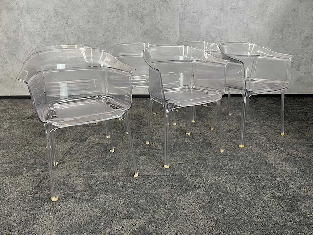 6x kartell papyrus - transparante design fauteuil - afbeelding 1 van  10