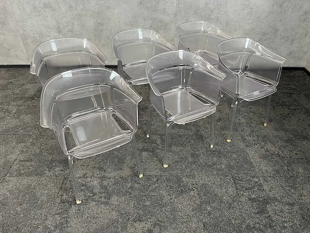 6x kartell papyrus - transparante design fauteuil - afbeelding 3 van  10