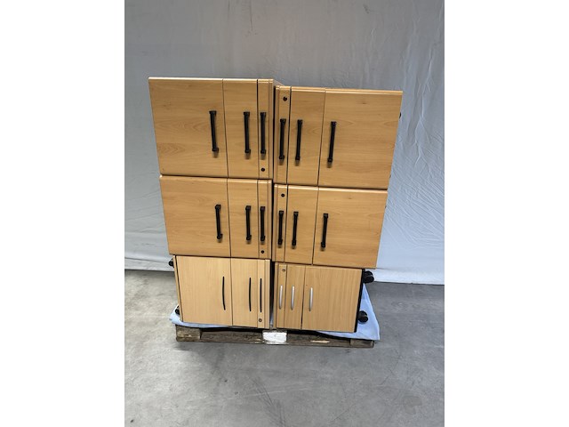 6x ladenblok, beuken, verrijdbaar - afbeelding 1 van  2
