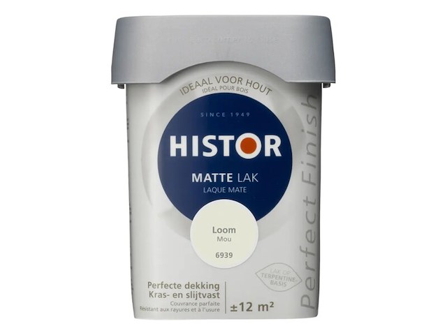 6x lak mat histor, perfect finish, loom, 750 ml - afbeelding 2 van  2