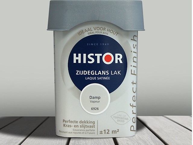 6x lak zijdeglans histor, perfect finish, damp, 750 ml - afbeelding 2 van  2