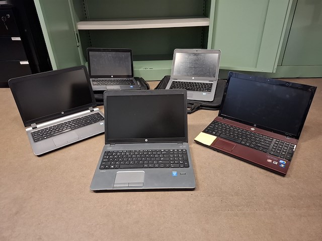 6x laptop, hp, diverse modellen - afbeelding 1 van  9
