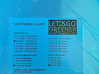 6x led licht paneel , lets go greener - afbeelding 4 van  8