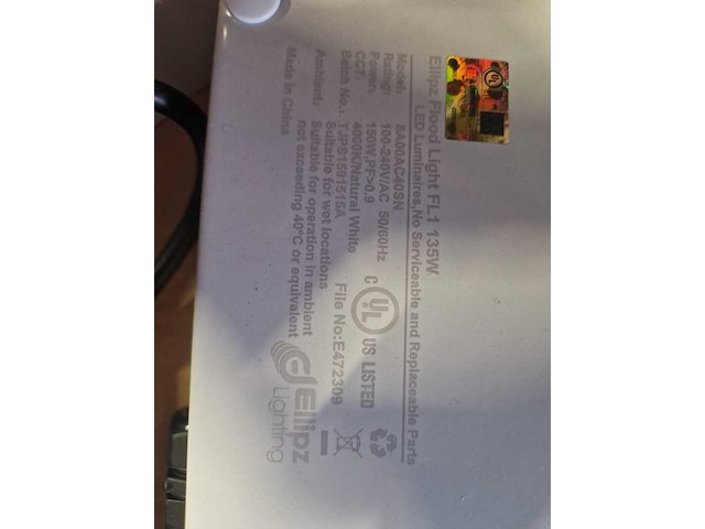 6x ledschijnwerper, ellipz, flood light fl1 - 135 watt, wit - afbeelding 7 van  7