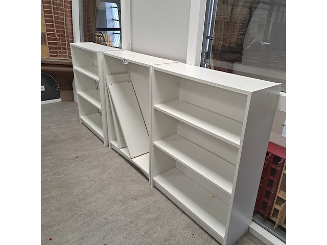 6x (locatie deventer) diverse kast, wit - afbeelding 1 van  6