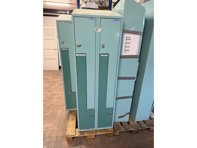 6x locker, lichtblauw - afbeelding 1 van  2