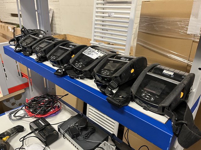 6x mobiele labelprinter, 6x accu, 1x acculader zebra, zq620 plus - afbeelding 2 van  7