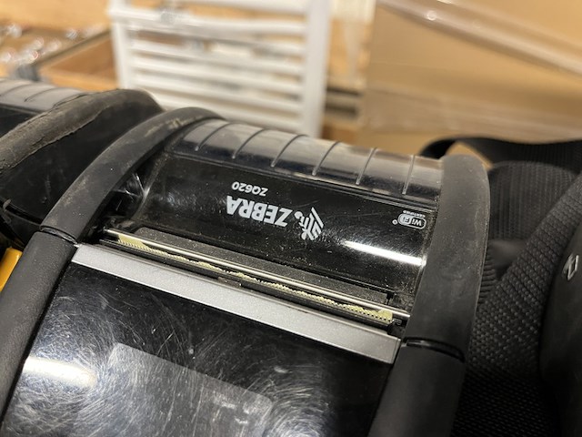 6x mobiele labelprinter, 6x accu, 1x acculader zebra, zq620 plus - afbeelding 6 van  7