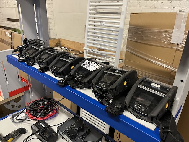 6x mobiele labelprinter, 6x accu, 1x acculader zebra, zq620 plus - afbeelding 7 van  7