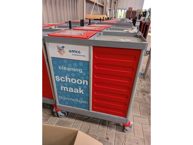 6x modulaire schoonmaakwagen - afbeelding 7 van  8