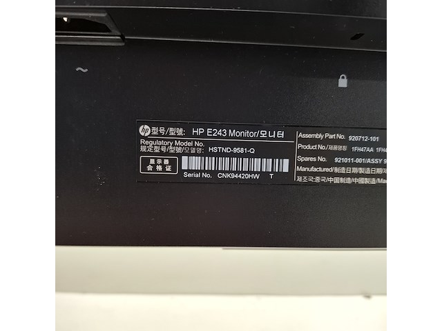 6x monitor hp, e243, 2019 - afbeelding 13 van  26