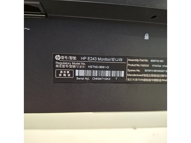 6x monitor hp, e243, 2019 - afbeelding 17 van  26