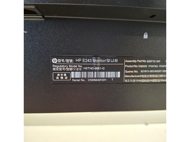 6x monitor hp, e243, 2019 - afbeelding 25 van  26