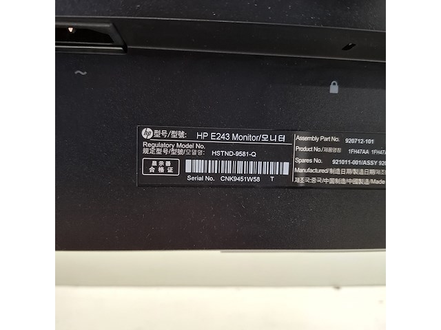 6x monitor hp, e243, 2019 - afbeelding 20 van  25