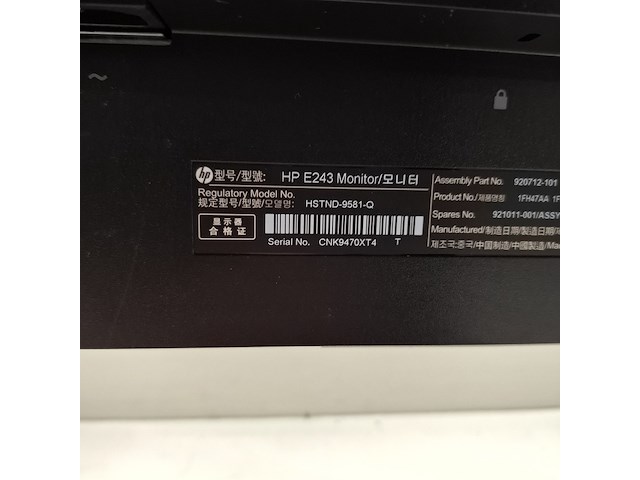 6x monitor hp, e243, 2019 - afbeelding 13 van  26