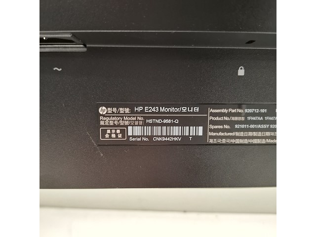 6x monitor hp, e243, 2019 - afbeelding 8 van  26