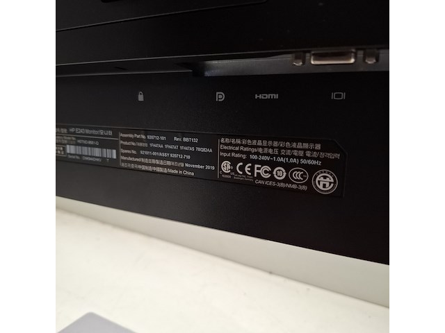 6x monitor hp, e243, 2019 - afbeelding 9 van  26