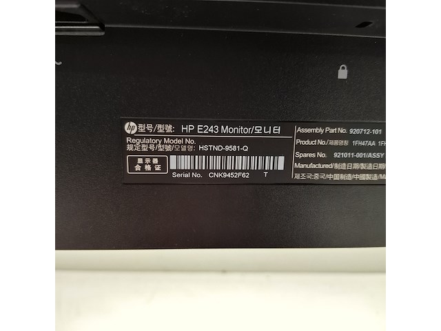 6x monitor hp, e243, 2019 - afbeelding 13 van  26