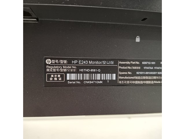 6x monitor hp, e243, 2019 - afbeelding 18 van  26