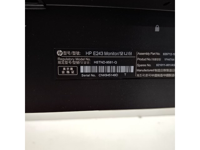 6x monitor hp, e243, 2019 - afbeelding 21 van  26