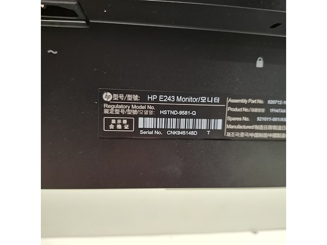 6x monitor hp, e243, 2019 - afbeelding 25 van  26