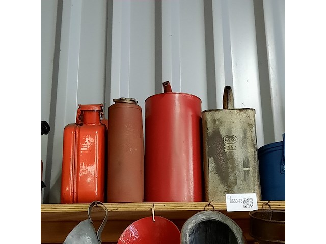 6x nostalgische schenkkan met 7x trechter - afbeelding 6 van  13