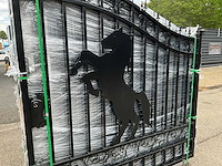 6x ongebruikt dubbele toegangspoort 4350mm model horse - afbeelding 8 van  9