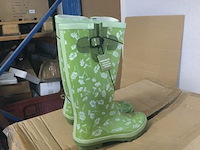 6x paar laarzen, esschert design, jb032 38, groen - afbeelding 2 van  4
