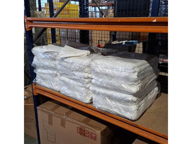 6x pak kussenslopen katoen wit - afbeelding 1 van  3