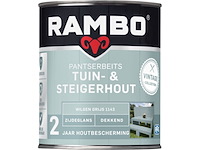 6x pantserbeits tuin & steigerhout rambo, wilgengrijs (1143), 750 ml - afbeelding 2 van  2