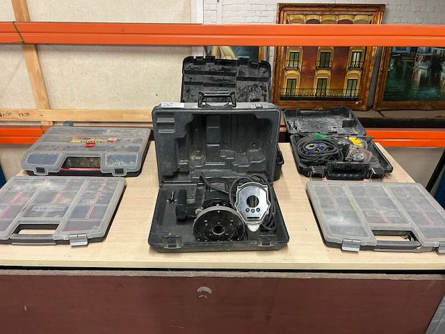 6x partij gereedschap en assortimentskoffers met inhoud - afbeelding 1 van  10