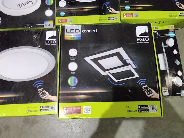 6x plafondlampen , eglo, ledconnect, ongecontroleerd - afbeelding 3 van  5