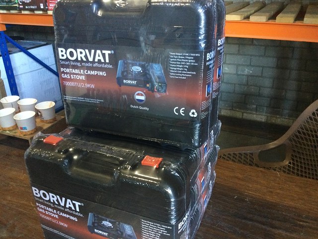 6x portable gasstel in koffer borvat - afbeelding 3 van  4