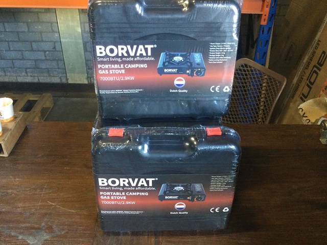 6x portable gasstel in koffer borvat - afbeelding 2 van  4
