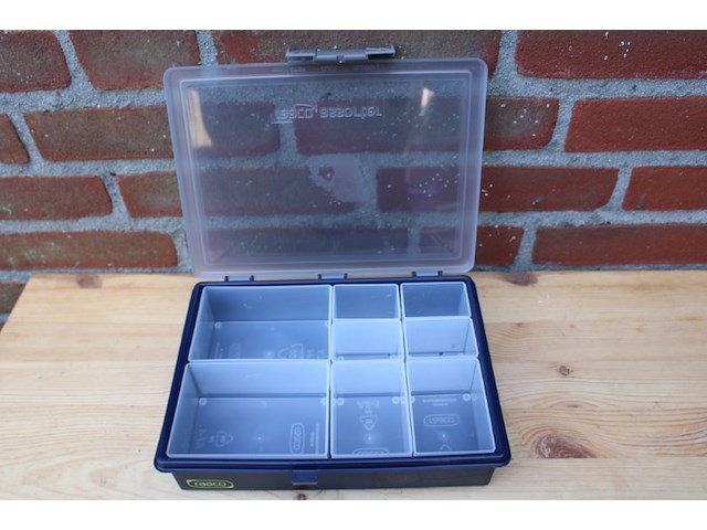 6x raaco assorter 55/4x4 assortimentskoffer 8-vakken - afbeelding 1 van  9