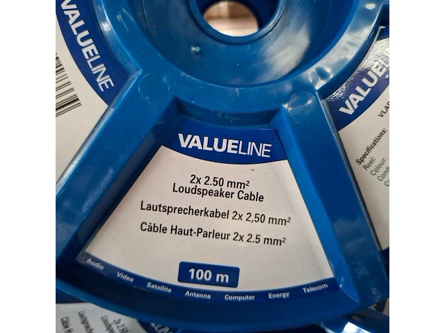 6x rol a 100 meter luidsprekerkabel valueline, 2x2,50mm2 - afbeelding 4 van  5