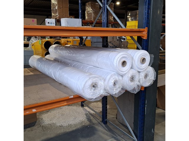 6x rol fijne katoenen molton/flanel, wit - afbeelding 1 van  6