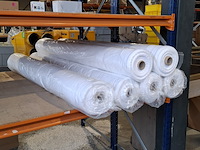 6x rol fijne katoenen molton/flanel, wit - afbeelding 1 van  6