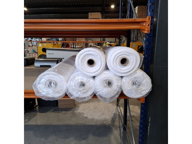 6x rol fijne katoenen molton/flanel, wit - afbeelding 2 van  6