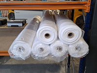 6x rol fijne katoenen molton/flanel, wit - afbeelding 3 van  6